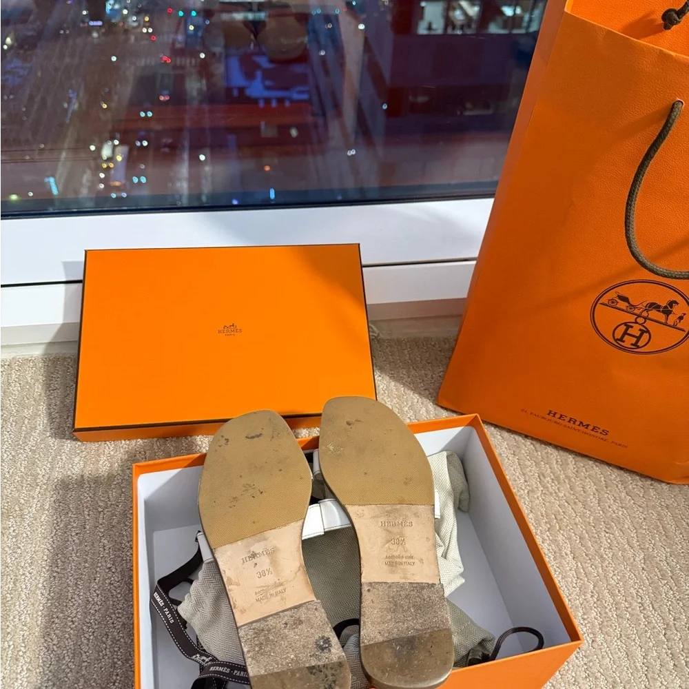 Hermes Sandal Oran White - Picture 4 of 5